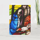 Nativitykaart van het Glas in lood Feestdagen Kaart (Achterkant)