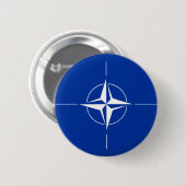 Nato Flag Ronde Button 5,7 Cm (Voorkant /achterkant)