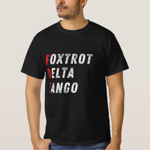 NATO Fonetic Flag Style – Foxtrot Delta Tango T-shirt