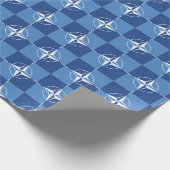 NATO ONAT flag symbol North Atlantic Treaty Organi Cadeaupapier (Hoek)