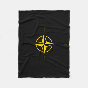 Nato-vlag Oekraïne-editie Trendontwerp Fleece Deken