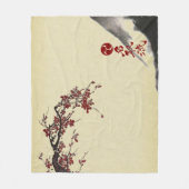 Natori-ryu Cherry Blossom & Mountain Fleece Deken (Voorkant)