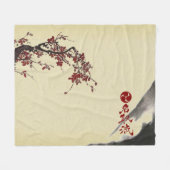Natori-ryu Cherry Blossom & Mountain Fleece Deken (Voorkant (Horizontaal))