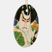 Natori Shunsen Bando Hikosaburo 36 Kabuki Keramisch Ornament (Rechts)