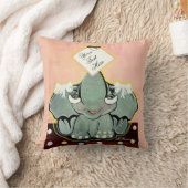 Natosha, de Baby olifant speller Kussen (Deken)