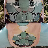 Natosha, de Baby olifant Speller Roze Canvas tas