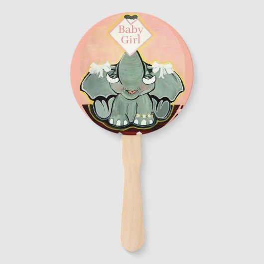 Natosha, de Elephant Speller Hand Fans Handwaaier (Achterkant)