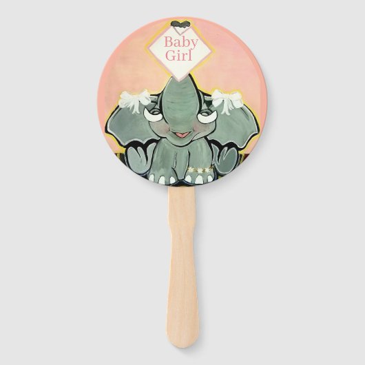 Natosha, de Elephant Speller Hand Fans Handwaaier (Voorkant)