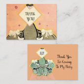 Natosha, de olifant Speller dank je Informatiekaartje (Voorkant / Achterkant)