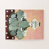 Natosha, de Olifant Speller Fun Puzzel Spel (Horizontaal)