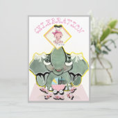 Natosha, de olifant Speller geboorte of zwangersch Aankondiging (Staand voorkant)