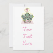 Natosha, de olifant Speller geboorte of zwangersch Aankondiging (Achterkant)