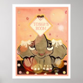 Natosha, de Olifant Speller muurteken Poster (Voorkant)