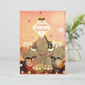 Natosha, de uitnodigingen voor de olifantenpartij (Staand voorkant)