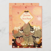 Natosha, de uitnodigingen voor de olifantenpartij (Voorkant / Achterkant)