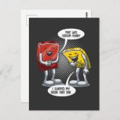 Natriumchemie Wetenschap Joke Chemist Scientist Briefkaart (Voorkant / Achterkant)