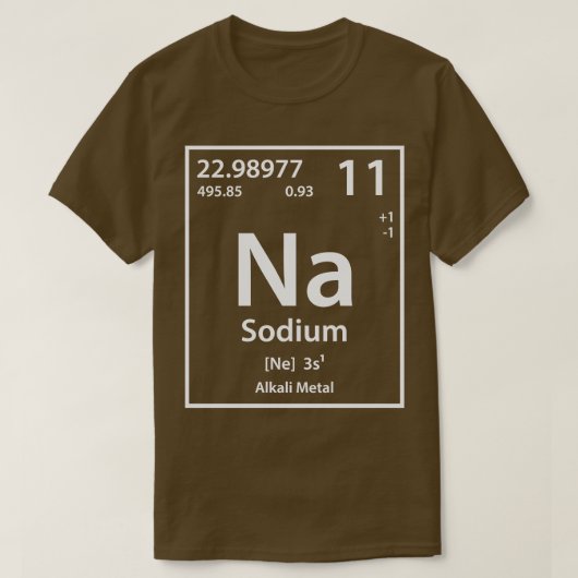 natriumelement t-shirt (Design voorkant)