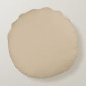 Natriumneutraal licht beige vaste kleur SW 6120 Rond Kussen (Achterkant)