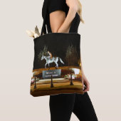 Natrive Dancer Horse Statue Saratoga Canvas tas (Dichtbij)