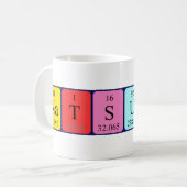 Natsuki periodieke tabel naam mok (Voorkant links)