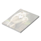 Natte Arctische Wolf in Spring Foto Notitieblok (Linkerzijde)