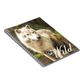 Natte Arctische Wolf in Spring Foto Notitieboek (Rechterzijde)