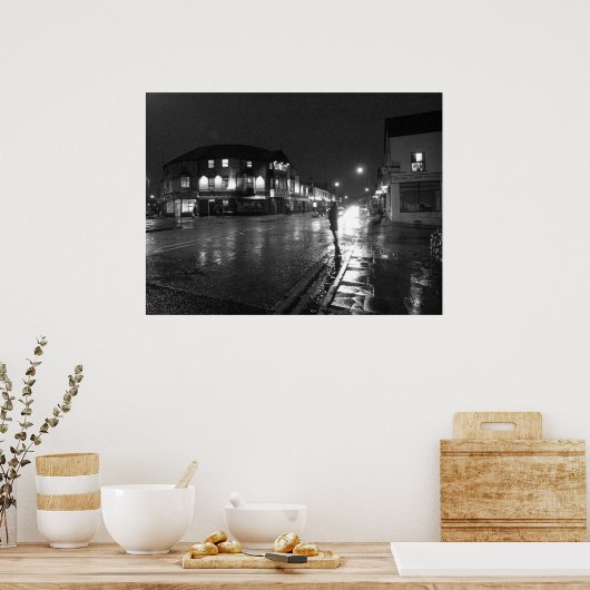 Natte avond, Salisbury Road Cardiff (1) Poster (Keuken)