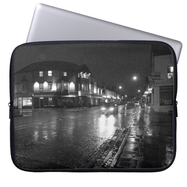 Natte avond, Salisbury Road Cardiff (2) Laptop Sleeve (Voorkant)