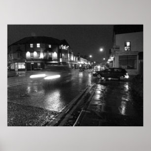 Natte avond, Salisbury Road Cardiff (3) Poster