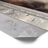 Natte Baby Corgi Puppy Poster (Hoek)