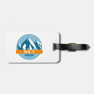 Natte bergen Colorado Bagagelabel