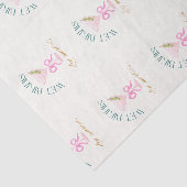 Natte Bikini's Droge Martinis | Roze Teal Goud Str Tissuepapier (Detail)