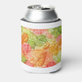 Natte bladeren in de herfst blikjeskoeler (Blikje Achterkant)