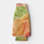 Natte bladeren in de herfst flesjeskoeler (Voorkant)