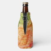 Natte bladeren in de herfst flesjeskoeler (Fles Achterkant)