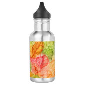 Natte bladeren in de herfst waterfles (Links)
