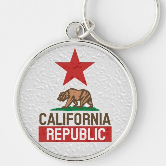 Natte Californische republiek Decor Sleutelhanger (Voorkant)