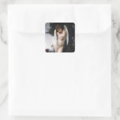 Natte Cupid (L'Amour Mouillé) Vierkante Sticker (Tas)