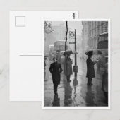 Natte Dag Aldwych Londen Gerestaureerd Briefkaart (Voorkant / Achterkant)