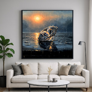 natte diamant poster