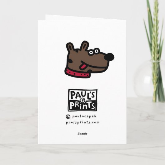 natte doggieneus kaart (Achterkant)