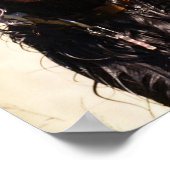 Natte Gordon Setter Poster (Hoek)