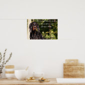 Natte Gordon Setter Poster (Keuken)