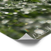 Natte gras in het Poster van de Morning Rain (Hoek)