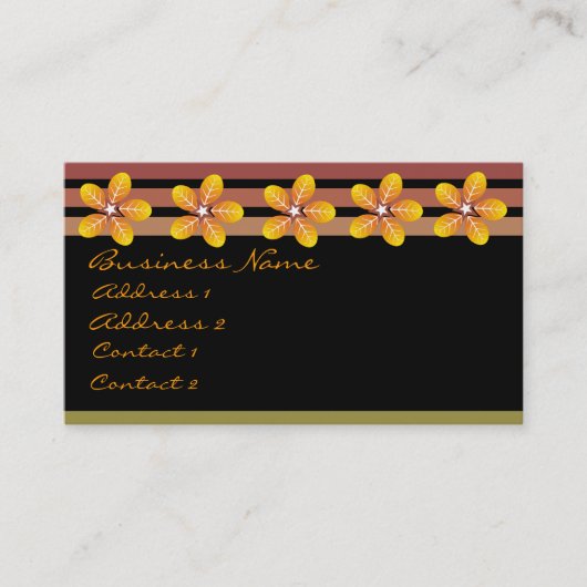 Natte grond ruikt Visitekaartjes (Voorkant)