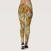 natte herfstbladeren leggings (Achterkant)