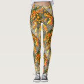 natte herfstbladeren leggings (Voorkant)