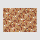 Natte herfstbladeren tissuepapier (Voorkant)