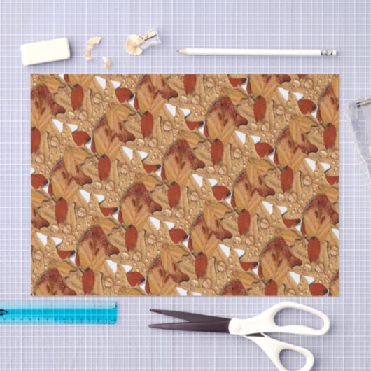 Natte herfstbladeren tissuepapier (Craft)