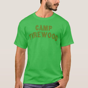 Natte Hete Amerikaanse Zomer Kampbrandhout T-shirt